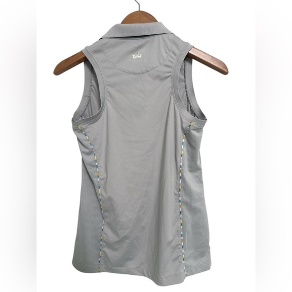 Peter Millar Wicking Sleeveless 1/4 Zip Polo Golf Crown Collared Shirt - Picture 4 of 4